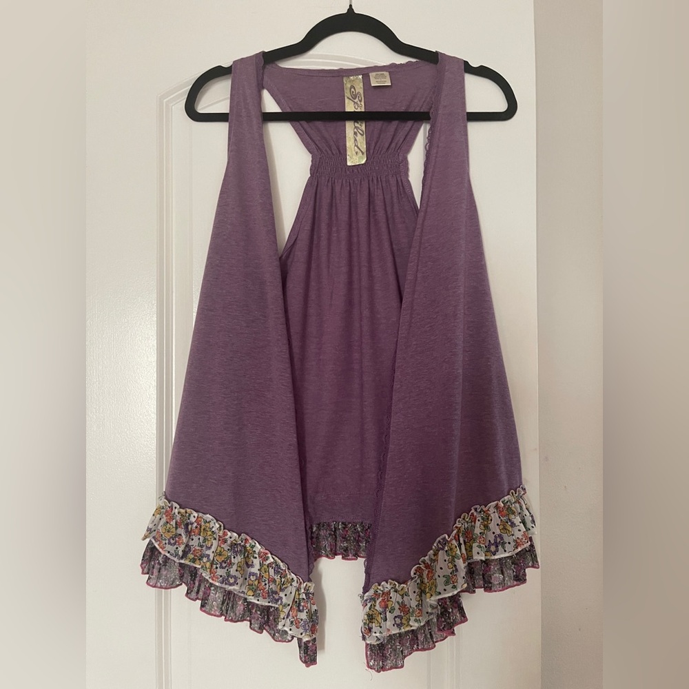Cute Purple Layering Jacket - Stylish Accessory Piece - Size L